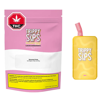 Trippy Sips 0.95 g Strawnana Freeze Liquid Diamond Disposable Vape Vapes