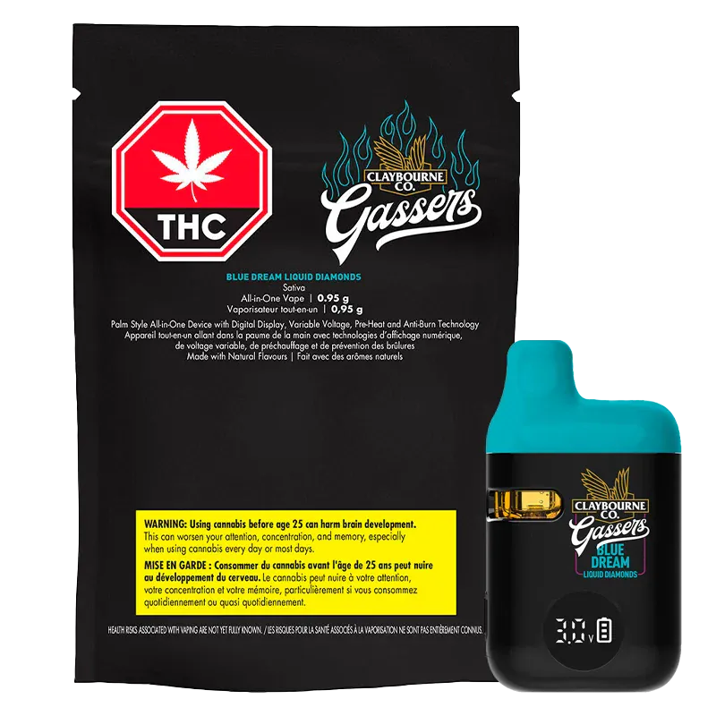 Gassers Blue Dream Liquid Diamonds Disposable Vape: Lowest Price | Canna Cabana Gassers Blue Dream Liquid Diamonds Disposable Vape: Lowest Price | Canna Cabana