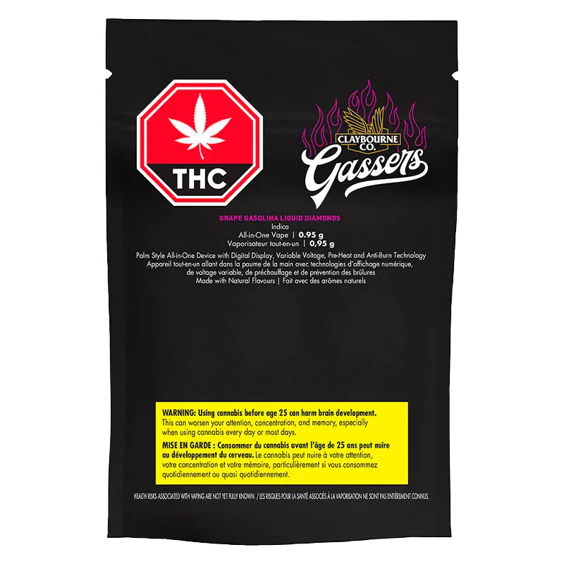 Gassers Grape Gasolina Liquid Diamonds Disposable Vape: Lowest Price |  Canna Cabana