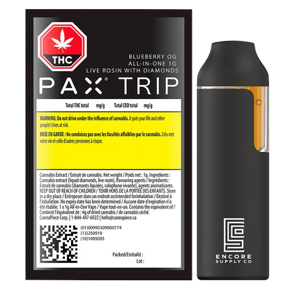 Trip Blueberry OG Live Rosin with Diamonds Disposable Vape: Lowest Price | Canna Cabana Trip Blueberry OG Live Rosin with Diamonds Disposable Vape: Lowest Price | Canna Cabana