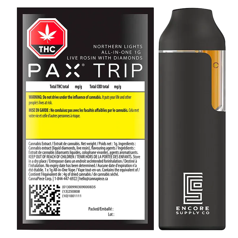 Trip Northern Lights Live Rosin with Diamonds Disposable Vape: Lowest Price | Canna Cabana Trip Northern Lights Live Rosin with Diamonds Disposable Vape: Lowest Price | Canna Cabana