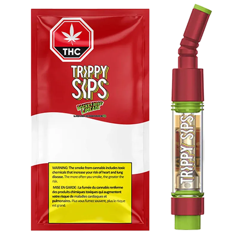 Trippy Sips 0.95 g Rocket Berry Limeade Liquid Diamond Vape Cartridge Vape