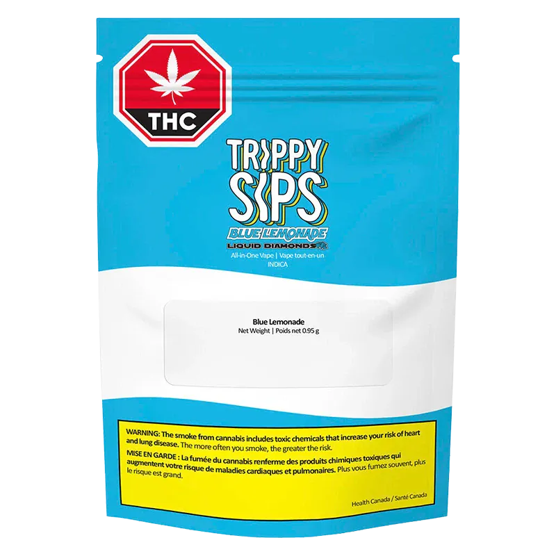 Trippy Sips 0.95 g Blue Lemonade Liquid Diamond Disposable Vape Vapes