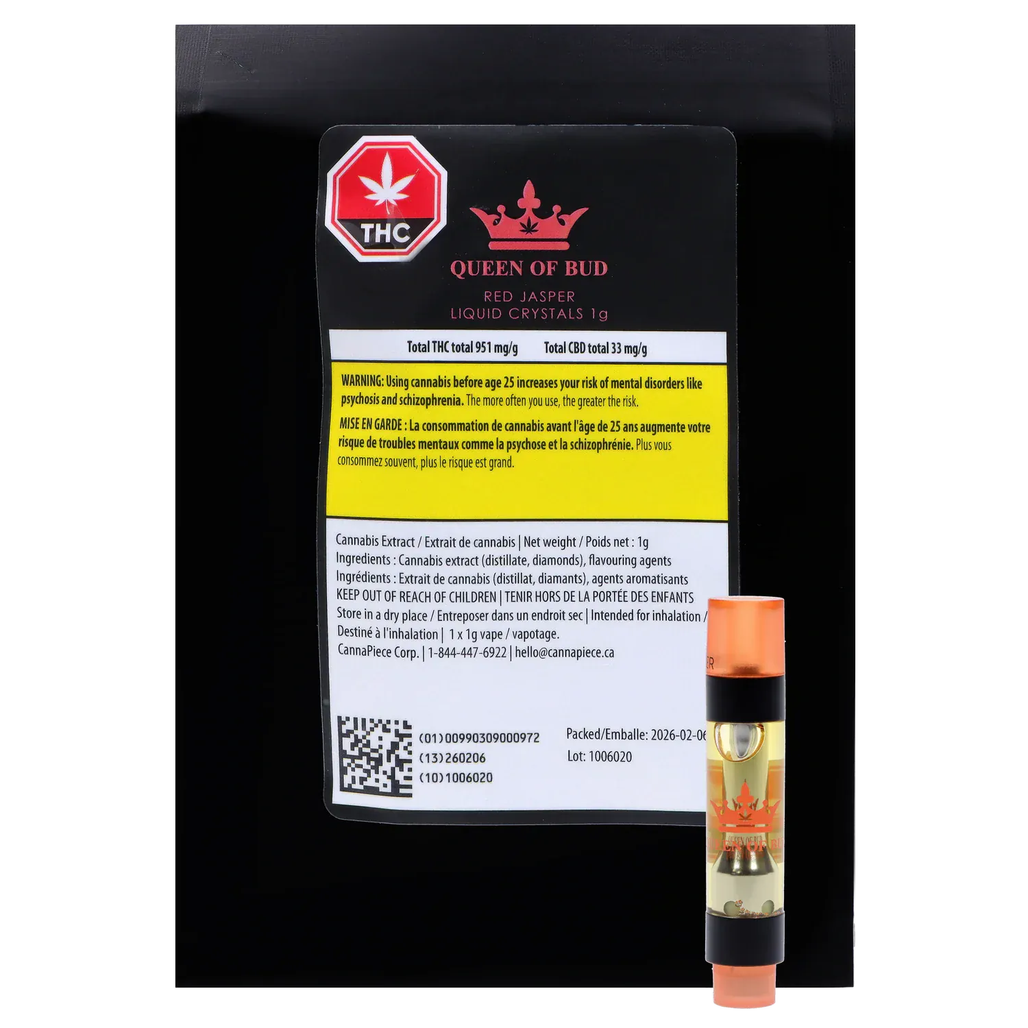 Red Jasper Liquid Crystals Vape Cartridge: Lowest Price | Canna Cabana