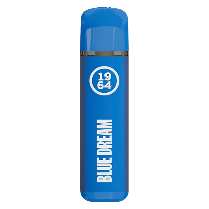 Centered front view of a bright blue Blue Dream FSE Resin Disposable Vape with white "BLUE DREAM" text and a circular "1964" logo on a white background
