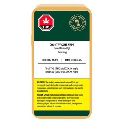Woody Nelson 1 g Country Club Live Resin Vape Cartridge Vapes