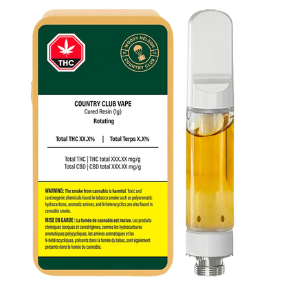 Woody Nelson 1 g Country Club Live Resin Vape Cartridge Vapes