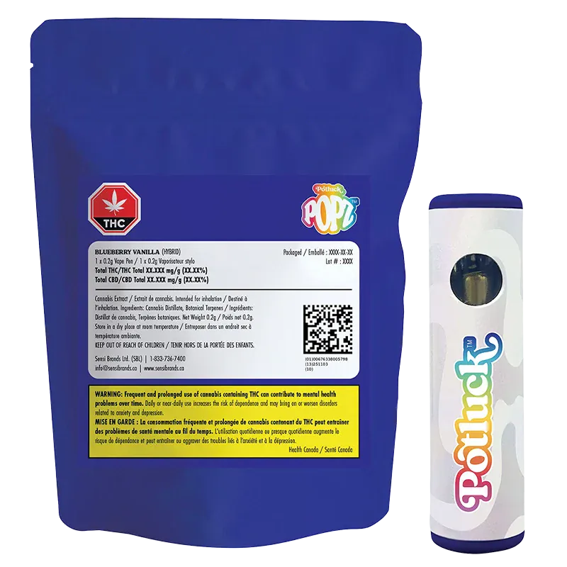 POPZ Blueberry Vanilla Disposable Vape: Lowest Price | Canna Cabana POPZ Blueberry Vanilla Disposable Vape: Lowest Price | Canna Cabana