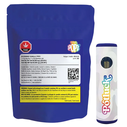 POPZ Blueberry Vanilla Disposable Vape: Lowest Price | Canna Cabana POPZ Blueberry Vanilla Disposable Vape: Lowest Price | Canna Cabana