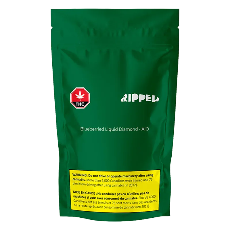 Ripped 0.95 g Blueberried Liquid Diamond Disposable Vape Vapes