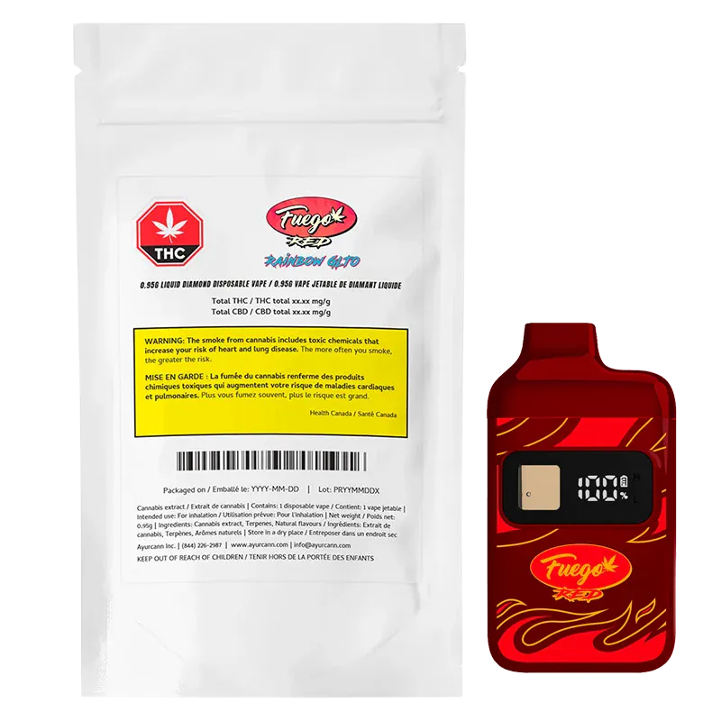 Rainbow GLTO Liquid Diamond Disposable Vape: Lowest Price