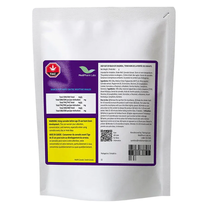 MediPharm Labs 7.3 g Shake & Puff Rapid CBN THC Nighttime Inhaler Disposable Vape Vapes