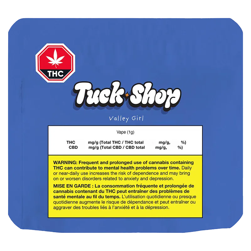 Tuck Shop 1 g Valley Girl Pure Cured Resin Disposable Vape Vapes