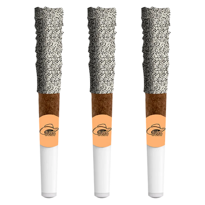 Wild West 1.5 g 60+ Peach Pony Diamond Dipped Infused PR 3 x 0.5 g Pre-Rolls