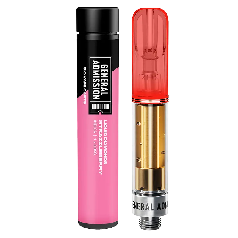 General Admission 0.95 g Strazzleberry Liquid Diamond Vape Cartridge Vapes