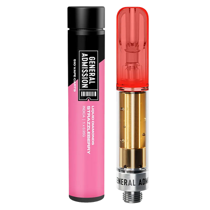 General Admission 0.95 g Strazzleberry Liquid Diamond Vape Cartridge Vapes