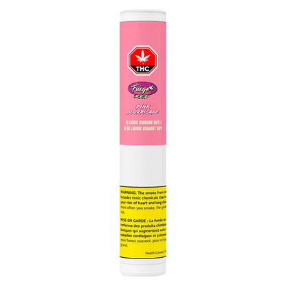 Fuego Red 1 g Pink Slurricane Liquid Diamond Vape Cartridge Vapes