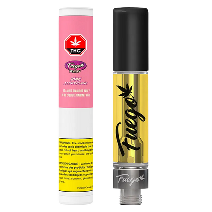 Fuego Red 1 g Pink Slurricane Liquid Diamond Vape Cartridge Vapes