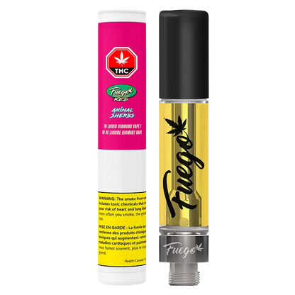 Fuego Red 1 g Animal Sherbs Liquid Diamond Vape Cartridge Vapes