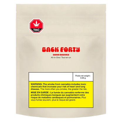 Back Forty 0.95 g Sour Cherry Disposable Vape Vapes