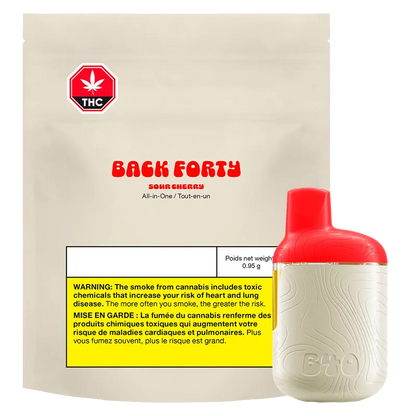 Back Forty 0.95 g Sour Cherry Disposable Vape Vapes