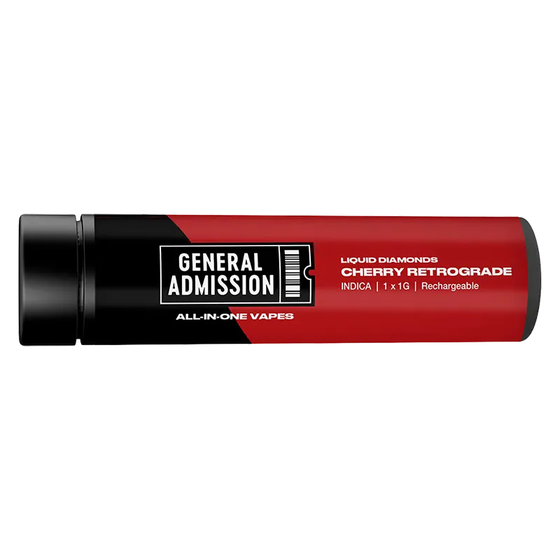 General Admission 1 g Cherry Retrograde Liquid Diamond Disposable Vape All-In-Ones