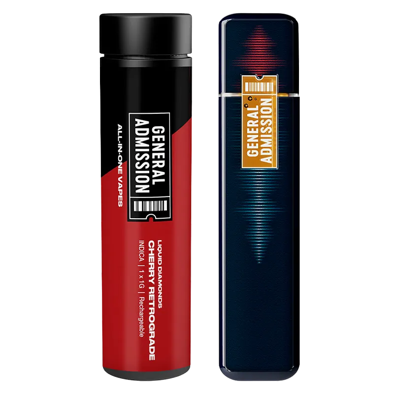 General Admission 1 g Cherry Retrograde Liquid Diamond Disposable Vape All-In-Ones
