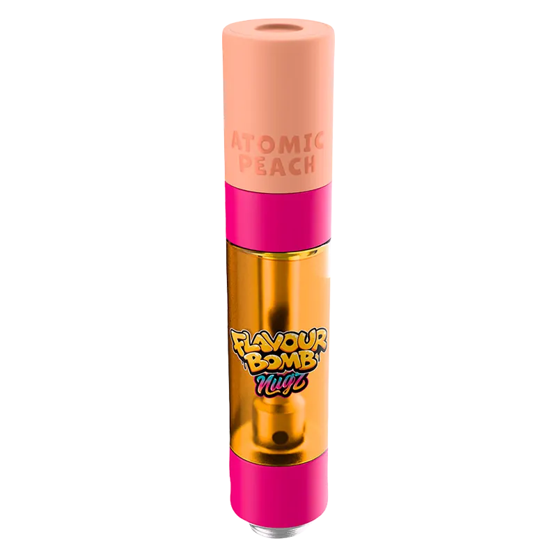 Nugz 0.95 g Flavour Bomb Atomic Peach Liquid Diamond Vape Cartridge Vapes