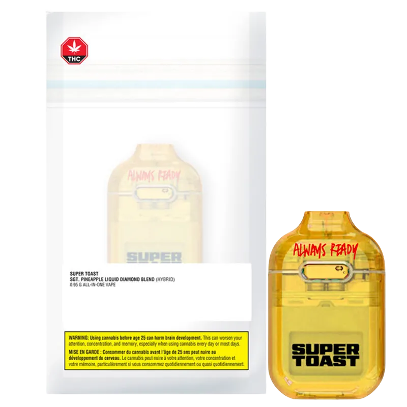 Super Toast 0.95 g Sgt. Pineapple Liquid Diamond Disposable Vape Vapes