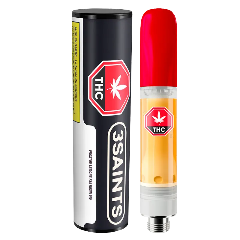3Saints 1 g 3Saints Frosted Lemons FSE Resin Vape Cartridge Vapes
