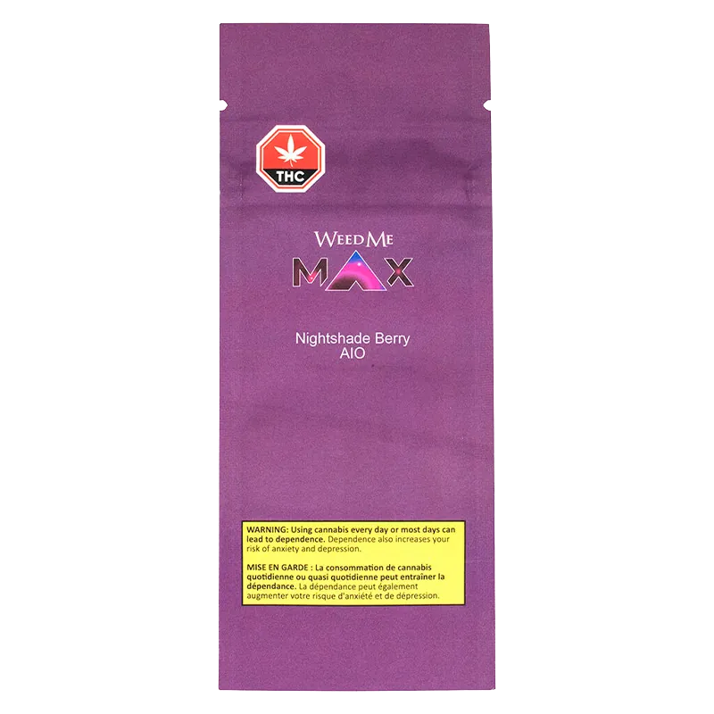 Weed Me Max 1.25 g Nightshade Berry Disposable Vape Vapes
