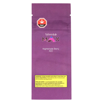 Weed Me Max 1.25 g Nightshade Berry Disposable Vape Vapes