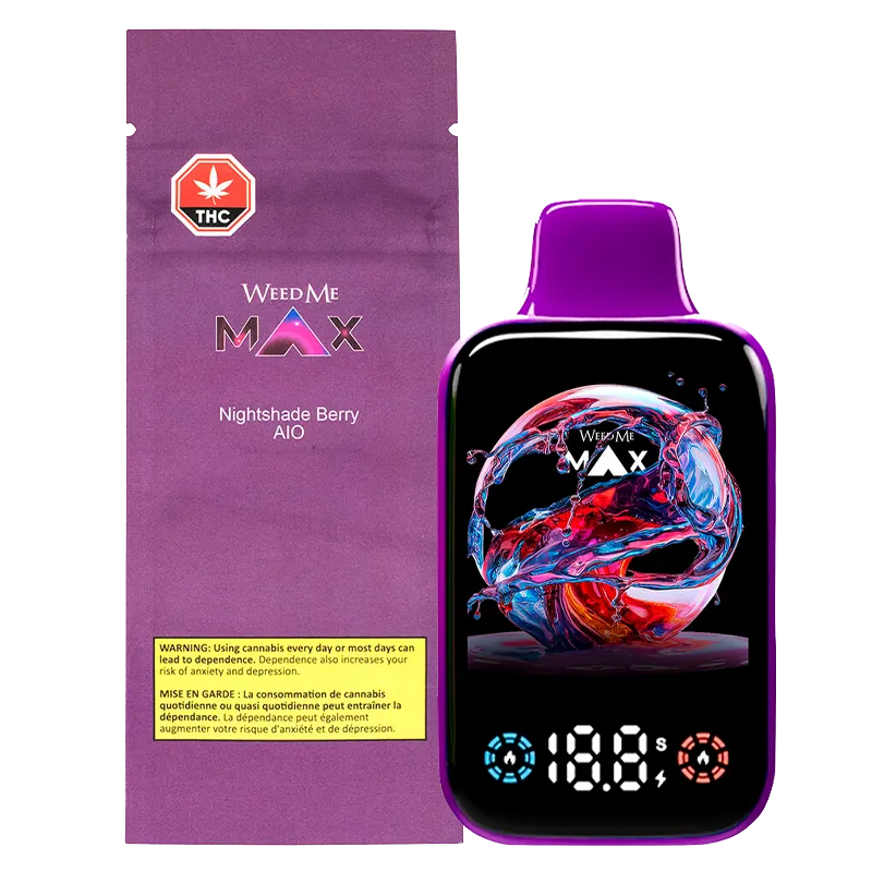 Weed Me Max 1.25 g Nightshade Berry Disposable Vape Vapes