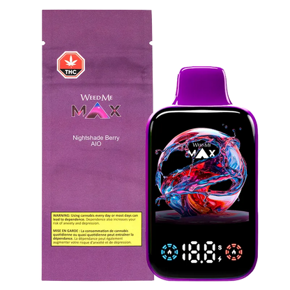 Weed Me Max 1.25 g Nightshade Berry Disposable Vape Vapes