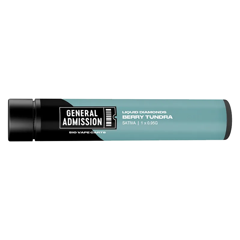 General Admission 0.95 g Berry Tundra Liquid Diamond Vape Cartridge Vapes
