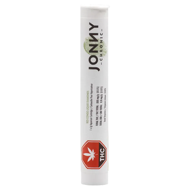 Jonny Chronic 1 g Red Congo Liquid Diamonds Vape Cartridge Vapes