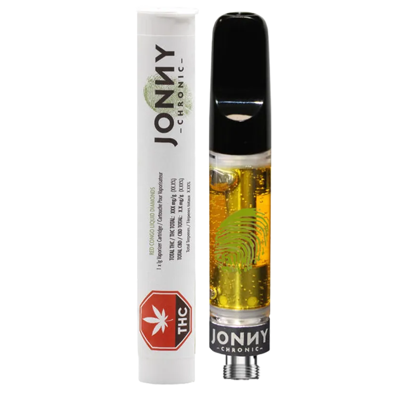 Jonny Chronic 1 g Red Congo Liquid Diamonds Vape Cartridge Vapes