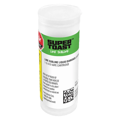 Super Toast 1 g Lime Sublime Liquid Diamonds Vape Cartridge Vapes