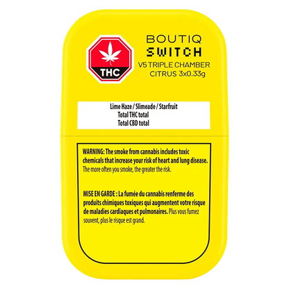 Boutiq 1 g Switch V5 Triple Chamber Citrus Disposable Vape Vapes
