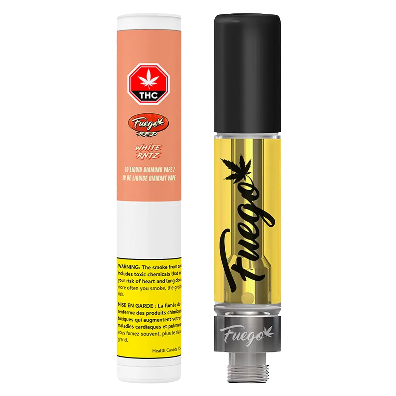 Fuego Red 1 g White RNTZ Liquid Diamond Vape Cartridge Vapes