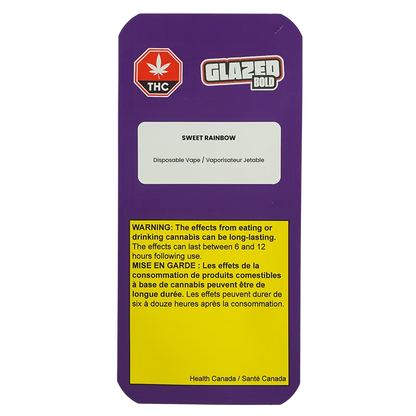 Glazed 1 g Sweet Rainbow Disposable Vape Vapes
