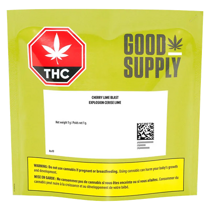 Good Supply 1 g Cherry Lime Blast Vape Cartridge Vapes