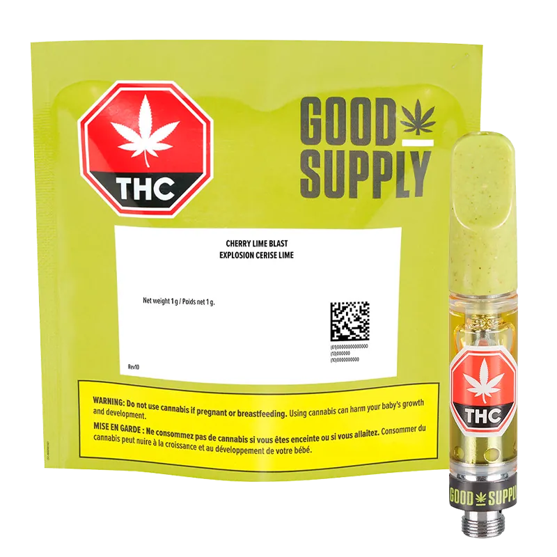 Good Supply 1 g Cherry Lime Blast Vape Cartridge Vapes