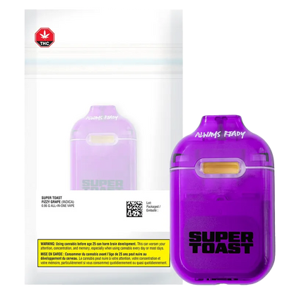 Super Toast 0.95 g Fizzy Grape Liquid Diamonds Disposable Vape Vapes
