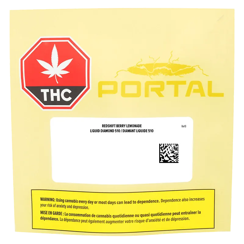 Portal 0.95 g Redshift Berry Lemonade Liquid Diamond Vape Cartridge Vapes