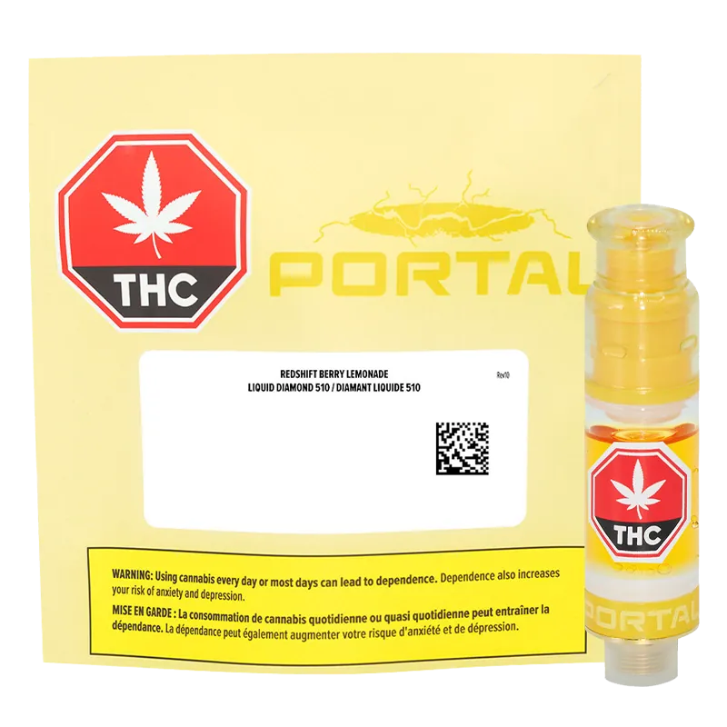 Portal 0.95 g Redshift Berry Lemonade Liquid Diamond Vape Cartridge Vapes