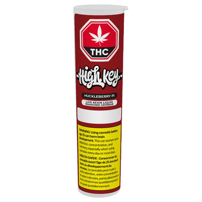 High Key 1 g Huckleberry Pi Live Resin Liquid Diamond Vape Vapes