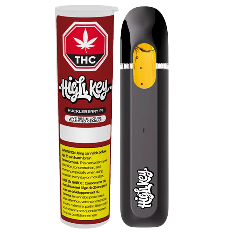 High Key 1 g Huckleberry Pi Live Resin Liquid Diamond Vape Vapes
