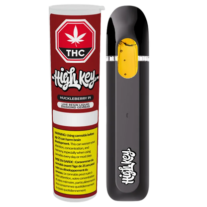 High Key 1 g Huckleberry Pi Live Resin Liquid Diamond Vape Vapes
