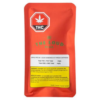The Loud Plug 1 g Apple Frttr Liquid Diamonds Vape Cartridge Vapes